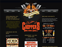 Tablet Screenshot of choppersbarandgrill.com